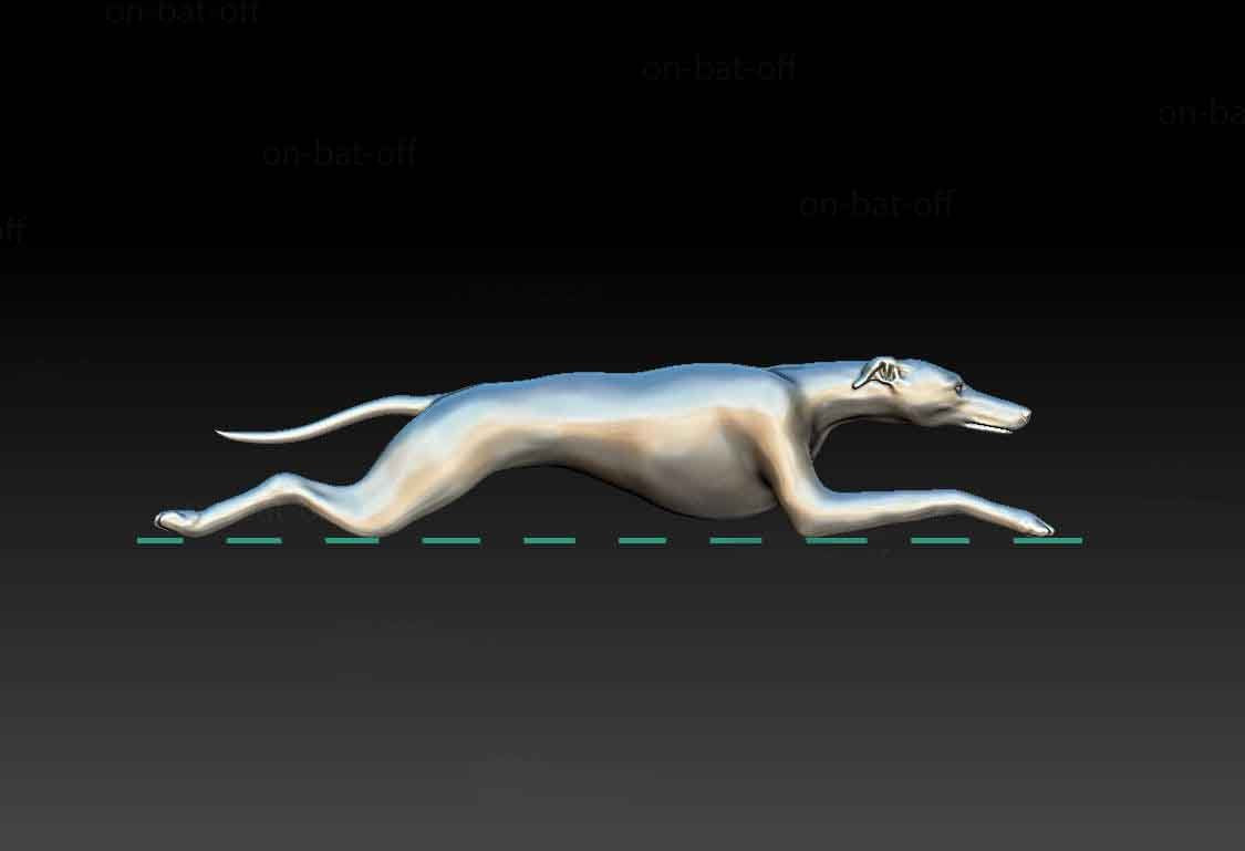 Greyhound artist resin - white resin ready to prep / paint ALL SCALES