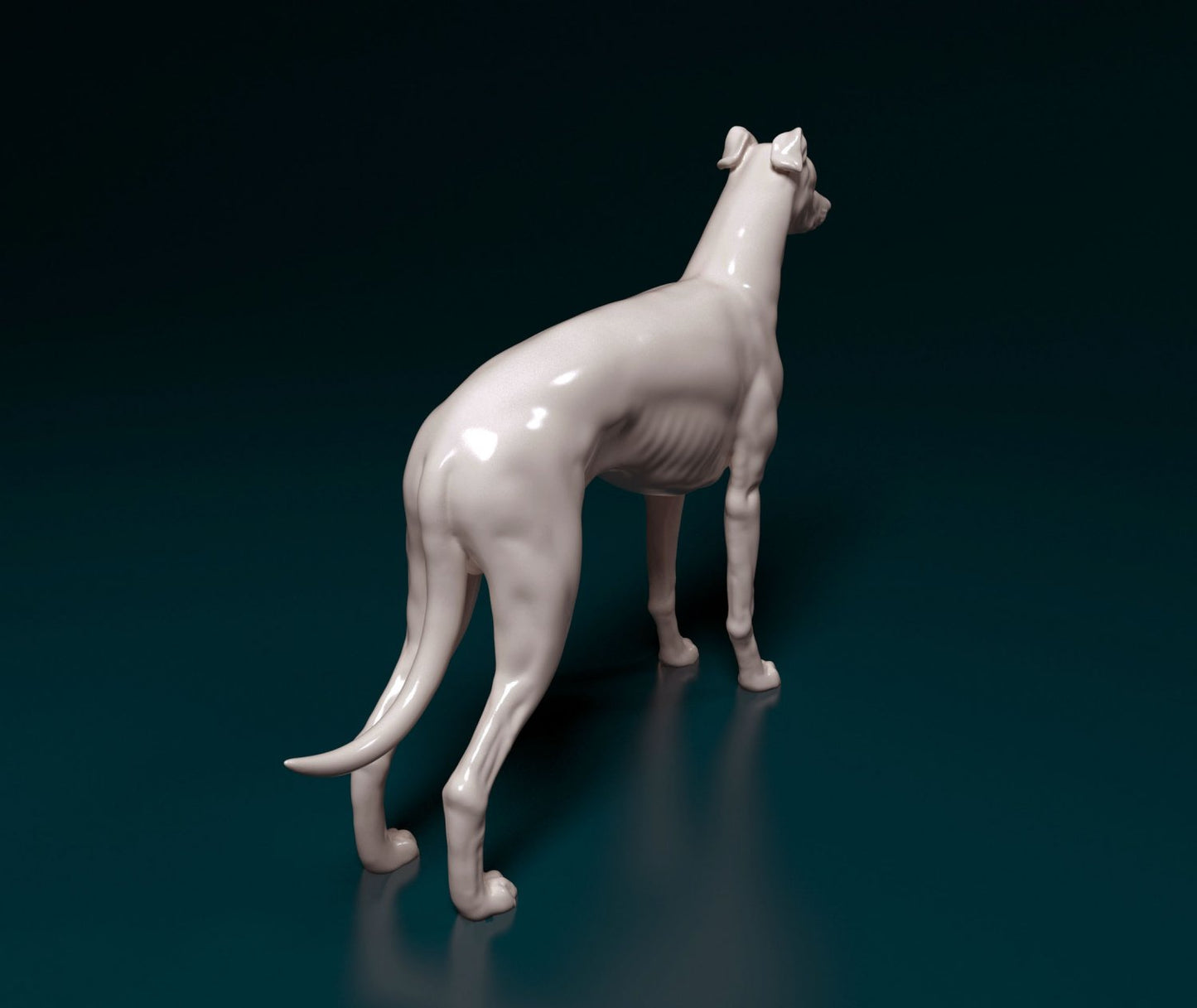 Greyhound artist resin - white resin ready to prep / paint ALL SCALES