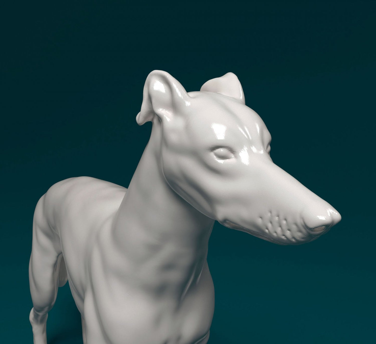 Greyhound artist resin - white resin ready to prep / paint ALL SCALES