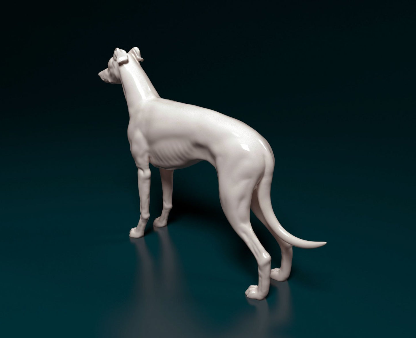 Greyhound artist resin - white resin ready to prep / paint ALL SCALES