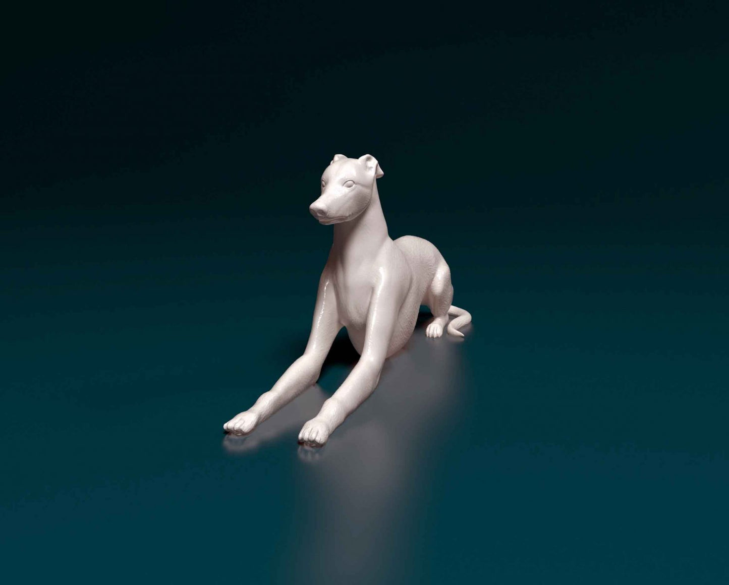 Greyhound artist resin - white resin ready to prep / paint ALL SCALES