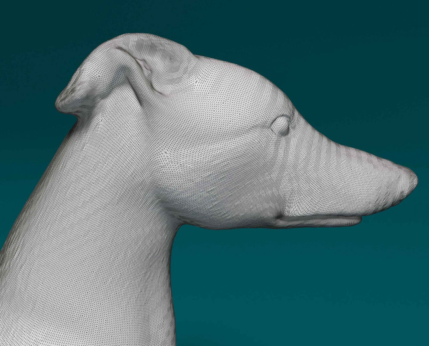 Greyhound artist resin - white resin ready to prep / paint ALL SCALES