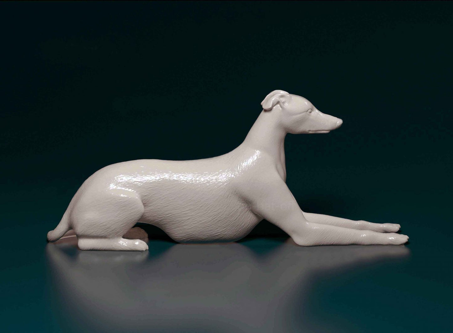 Greyhound artist resin - white resin ready to prep / paint ALL SCALES