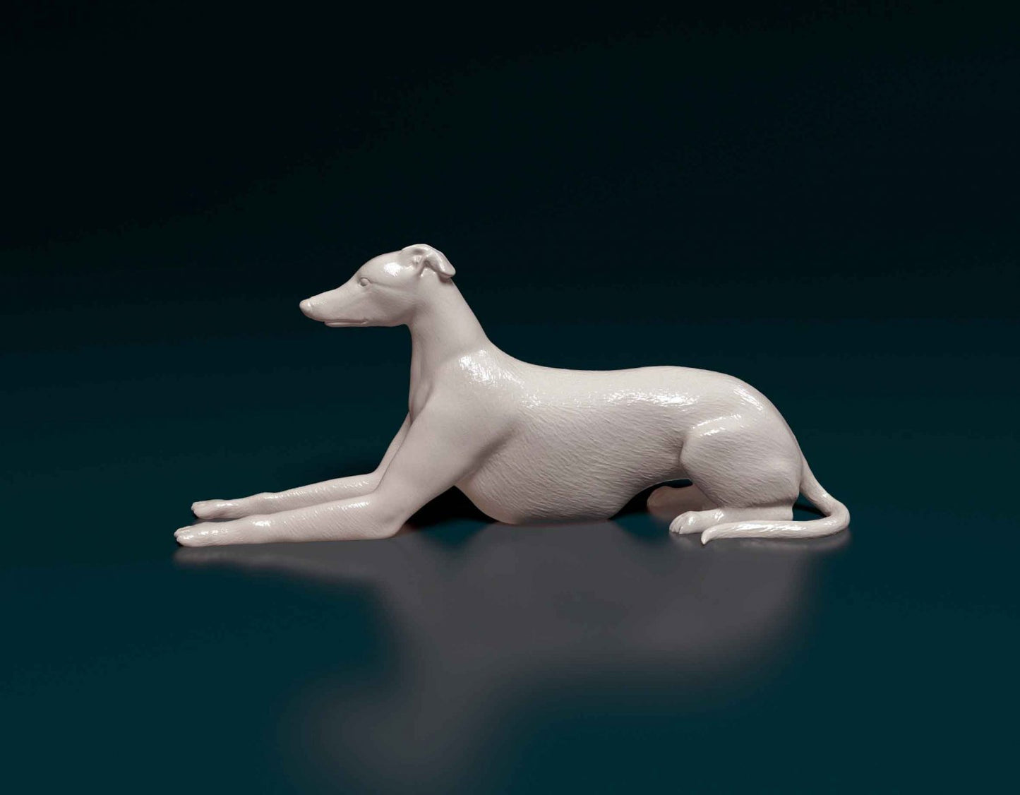 Greyhound artist resin - white resin ready to prep / paint ALL SCALES