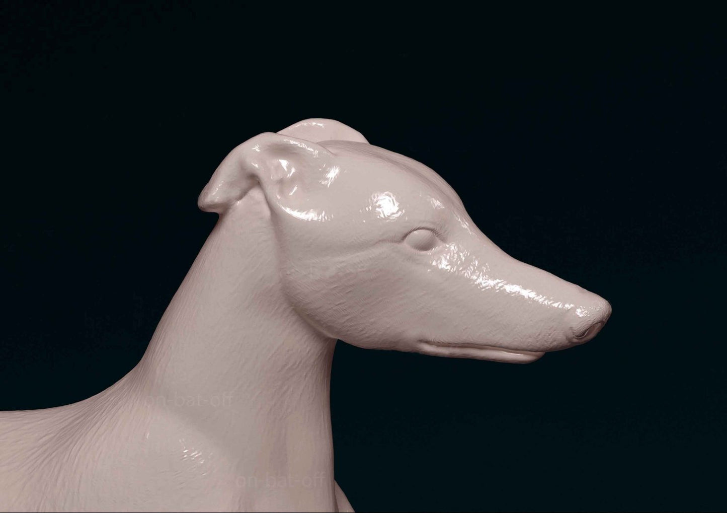 Greyhound artist resin - white resin ready to prep / paint ALL SCALES