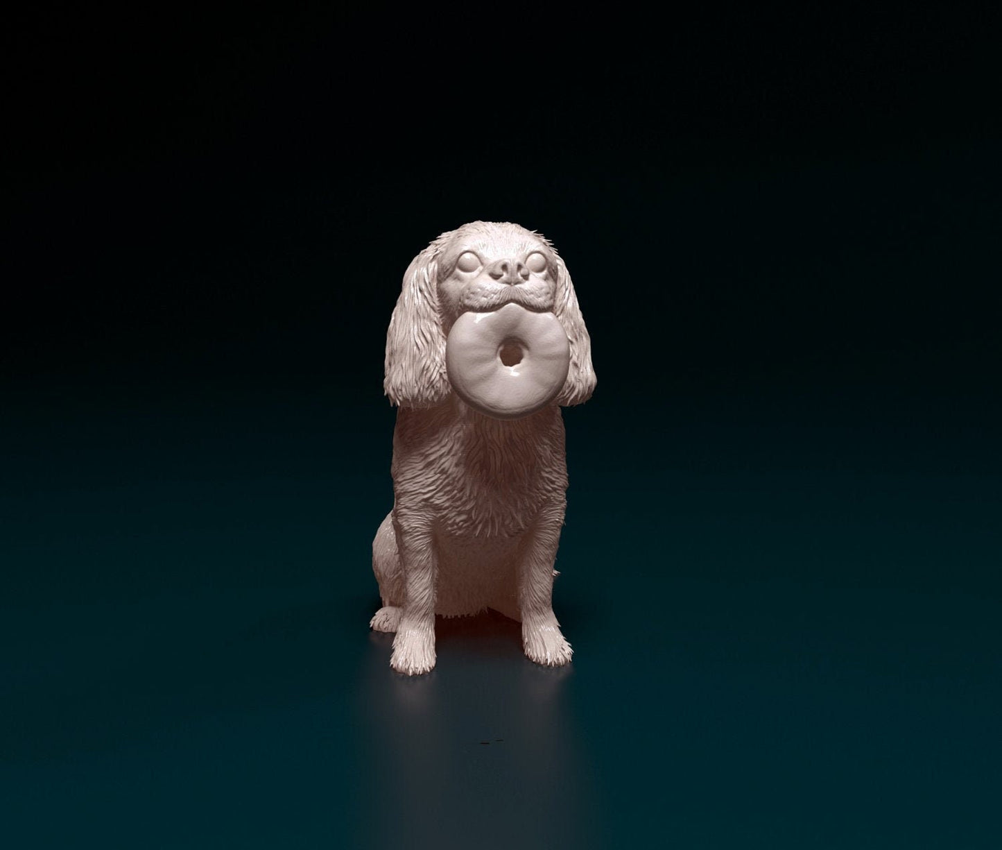 Cavalier king charles spaniel artist resin - white resin ready to prep / paint ALL SCALES