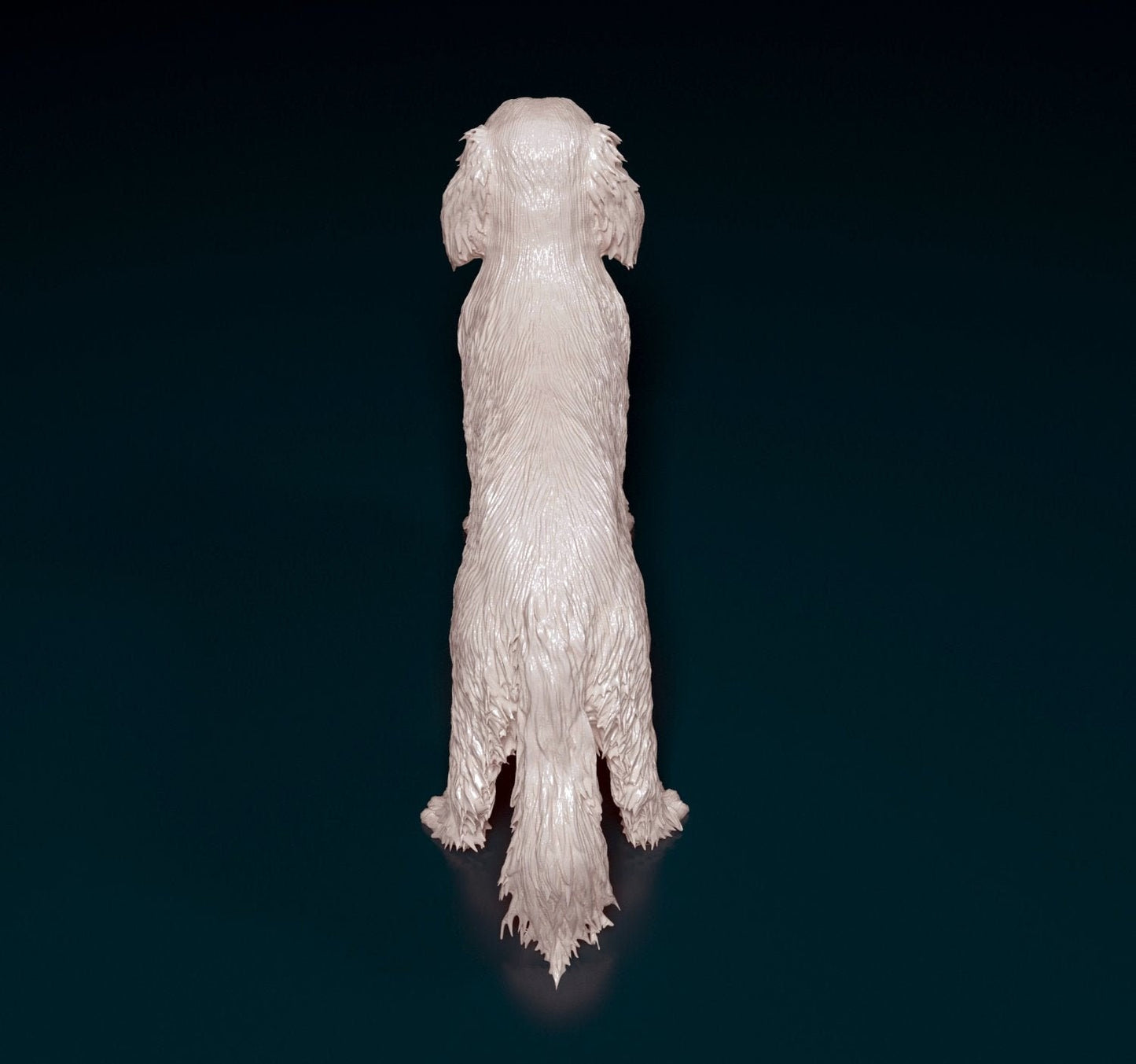 Cavalier king charles spaniel 2 artist resin - white resin ready to prep / paint ALL SCALES