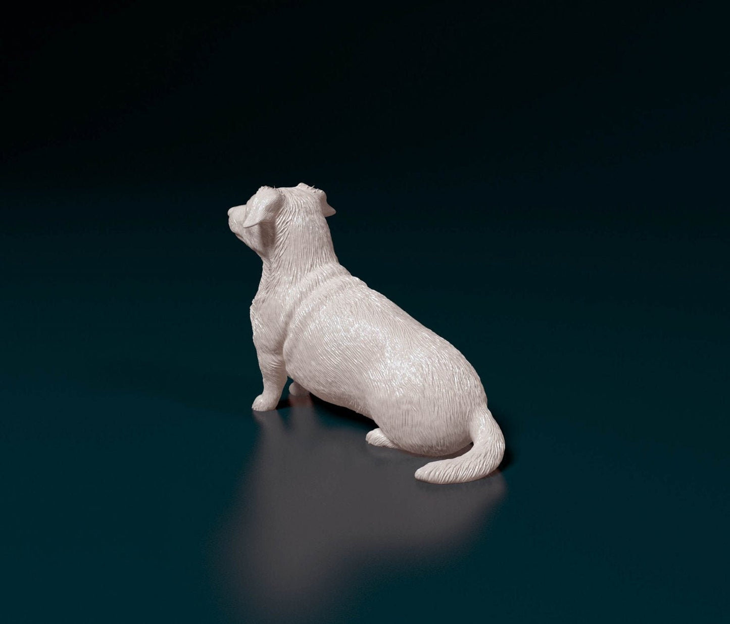 Corgi cross artist resin - white resin ready to prep / paint ALL SCALES