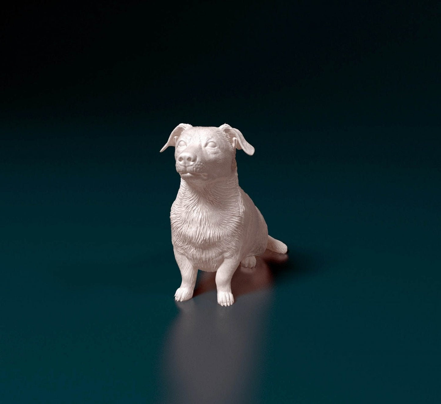 Corgi cross artist resin - white resin ready to prep / paint ALL SCALES
