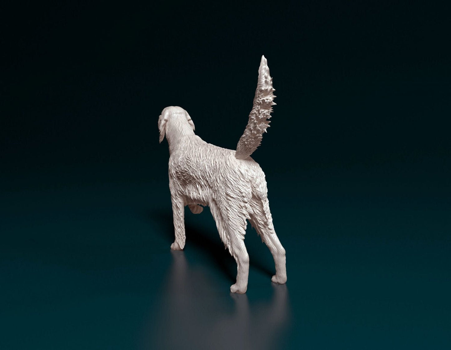 English setter artist resin - white resin ready to prep / paint ALL SCALES