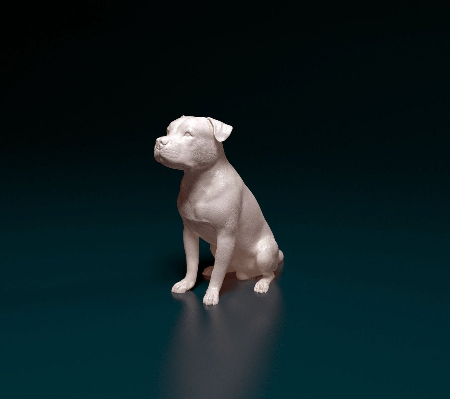 Pit bull artist resin - white resin ready to prep / paint ALL SCALES