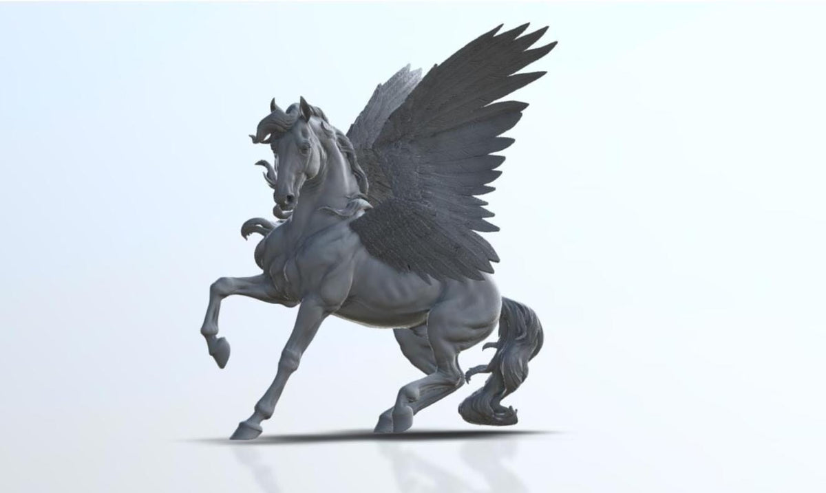 Pegasus Artist Resin AR Model Horse – Unpainted Fantasy Sculpture for Customising & Collectors