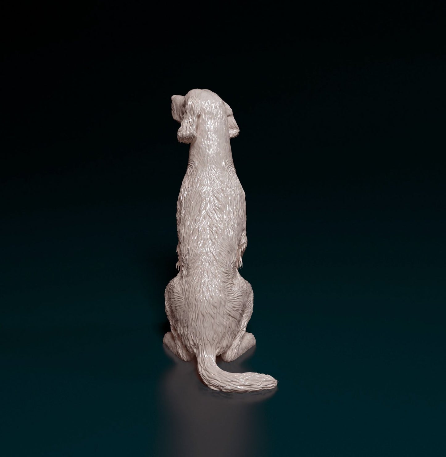 Irish red setter artist resin - white resin ready to prep / paint ALL SCALES