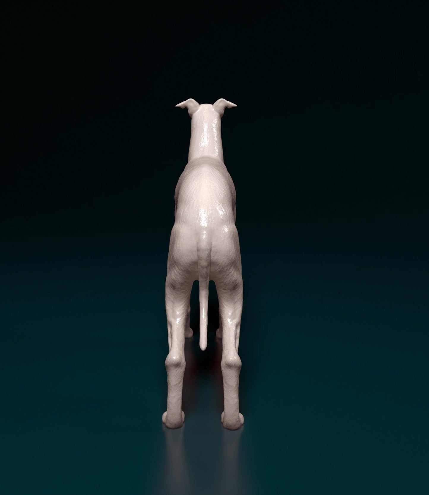 Italian grehound artist resin - white resin ready to prep / paint ALL SCALES