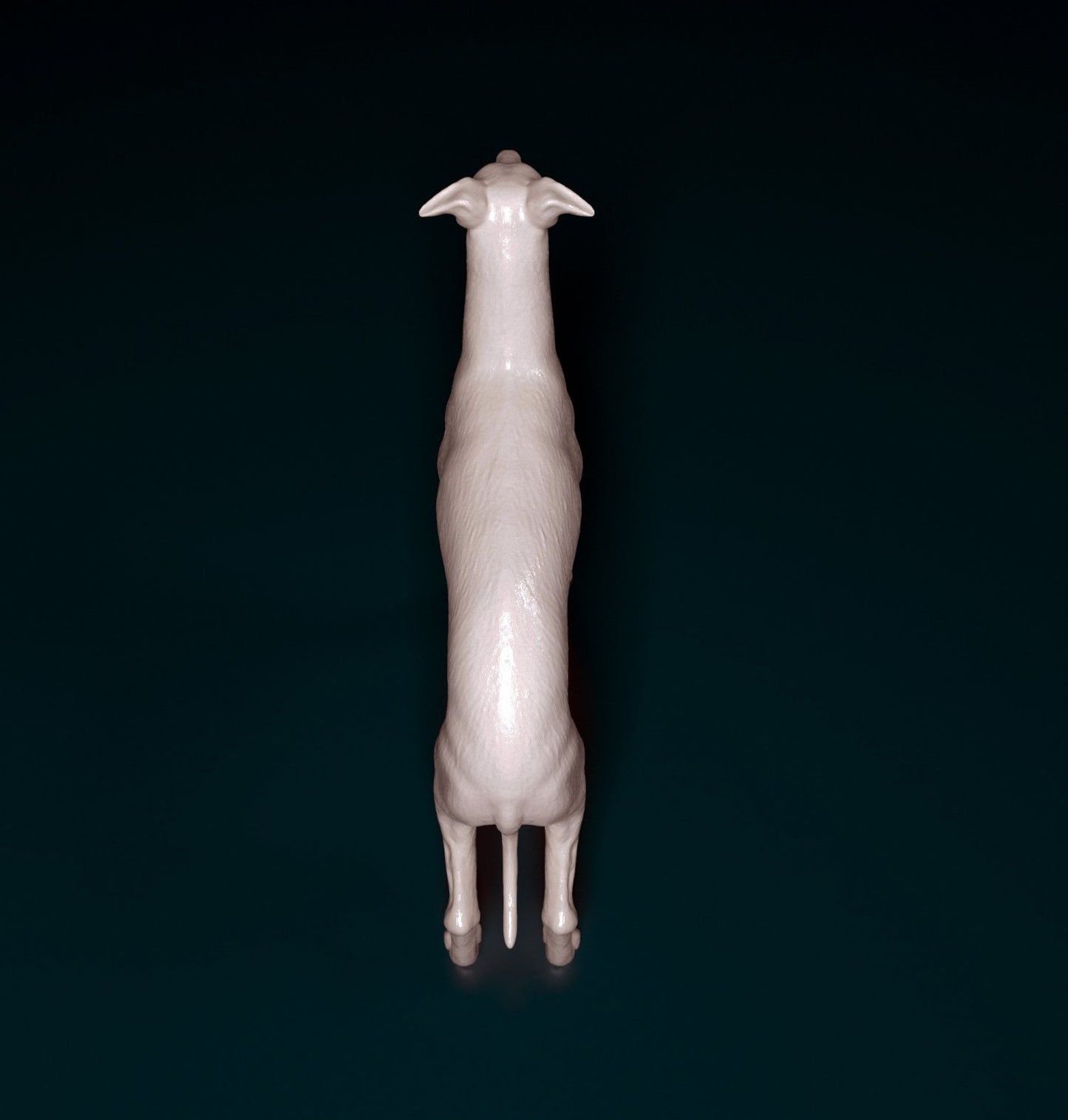 Italian grehound artist resin - white resin ready to prep / paint ALL SCALES