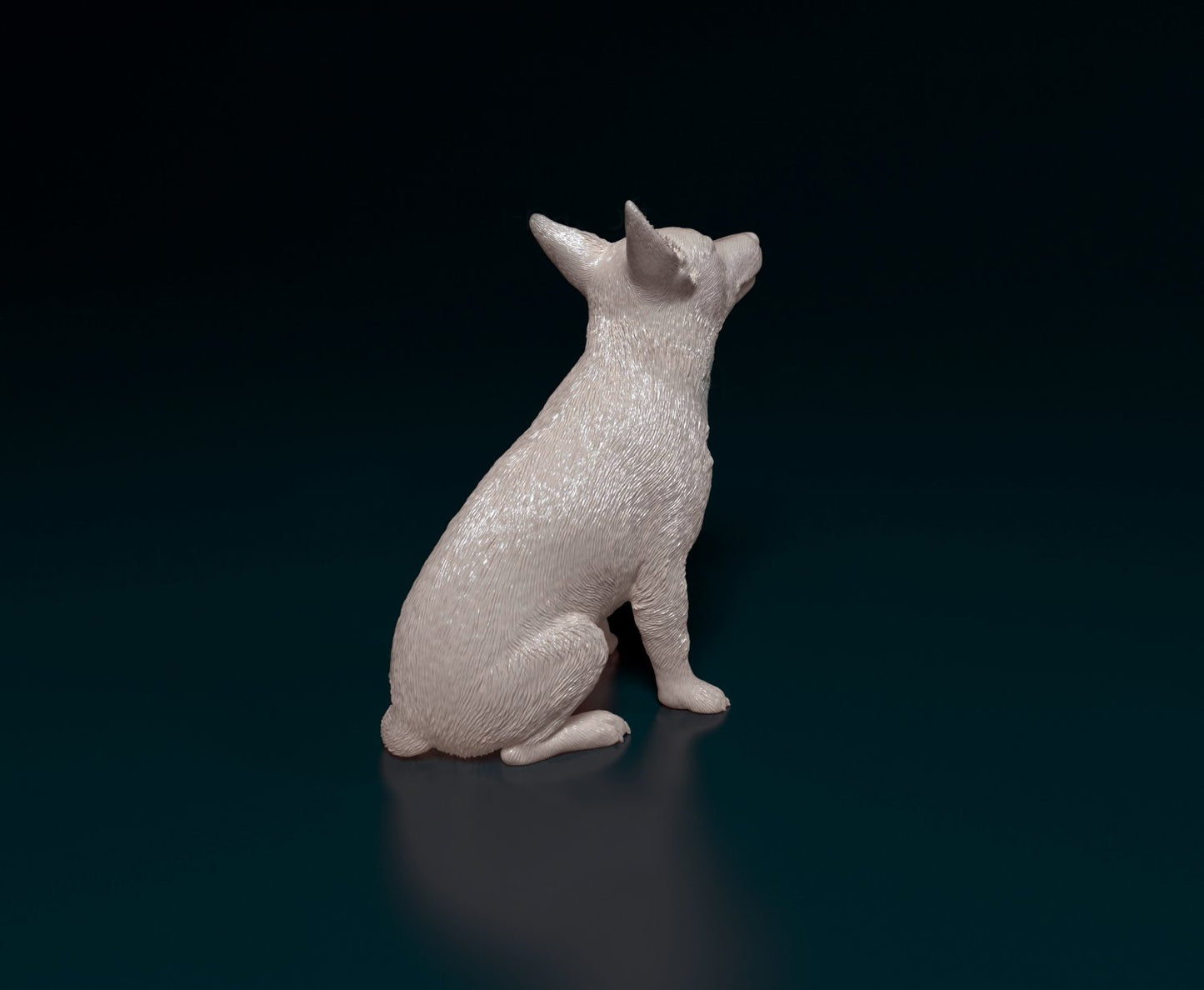 Jack Rusell cross artist resin - white resin ready to prep / paint ALL SCALES