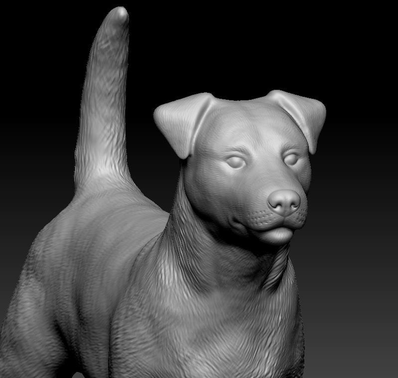 Jack Rusell artist resin - white resin ready to prep / paint ALL SCALES