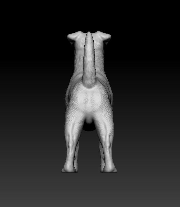 Jack Rusell artist resin - white resin ready to prep / paint ALL SCALES