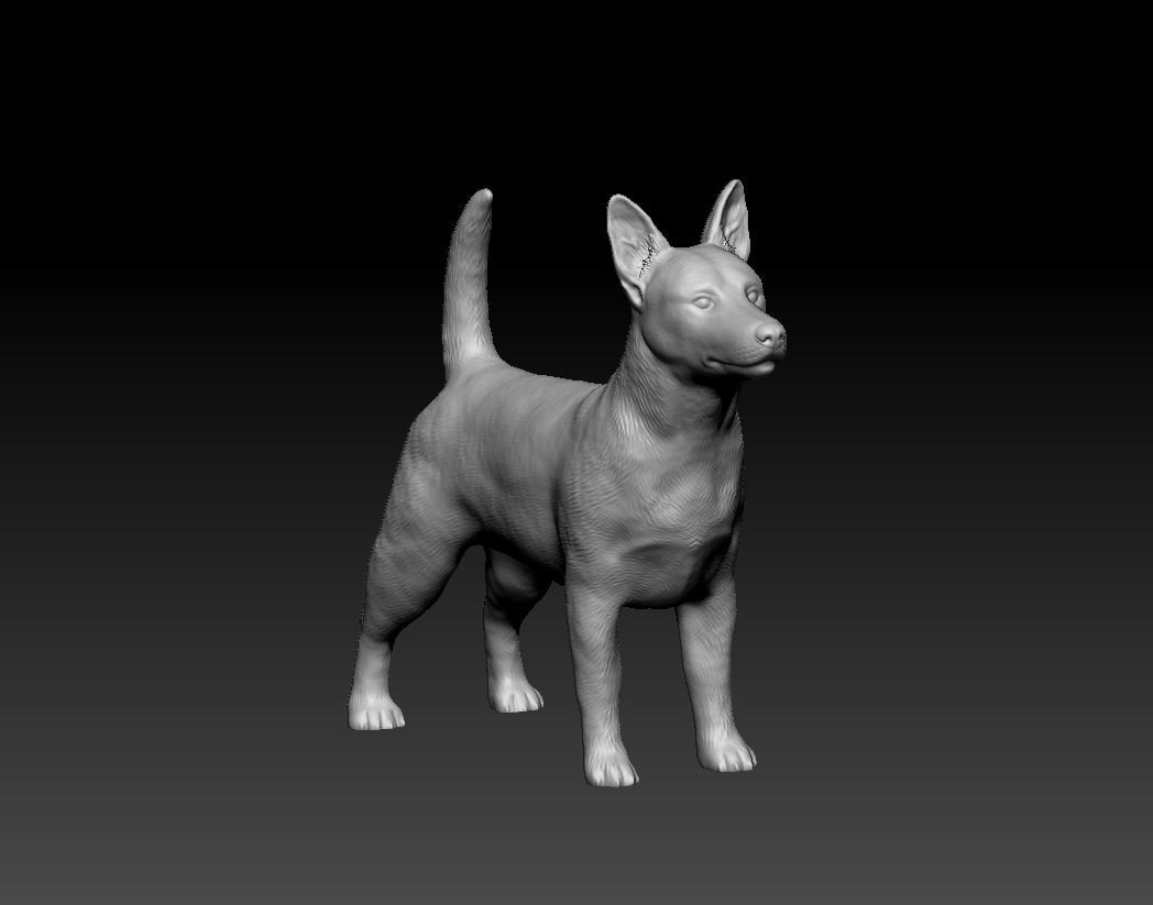 Jack Rusell artist resin - white resin ready to prep / paint ALL SCALES