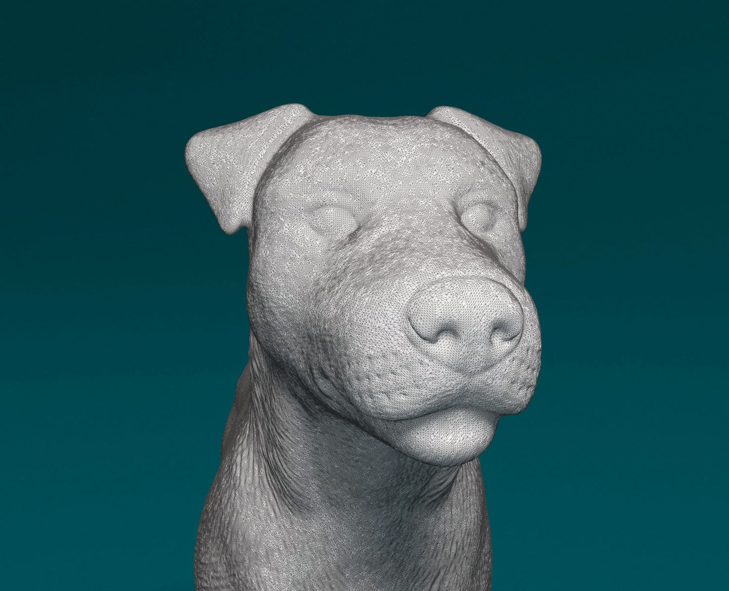 Jack Rusell artist resin - white resin ready to prep / paint ALL SCALES