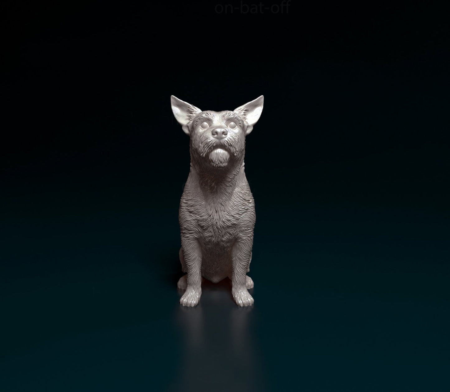Jack Rusell wire haired artist resin - white resin ready to prep / paint ALL SCALES