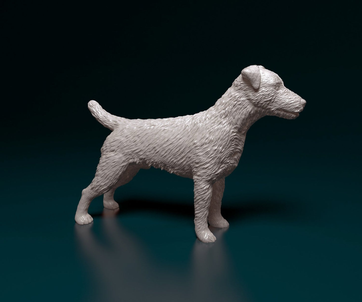jagdterrier artist resin - white resin ready to prep / paint ALL SCALES