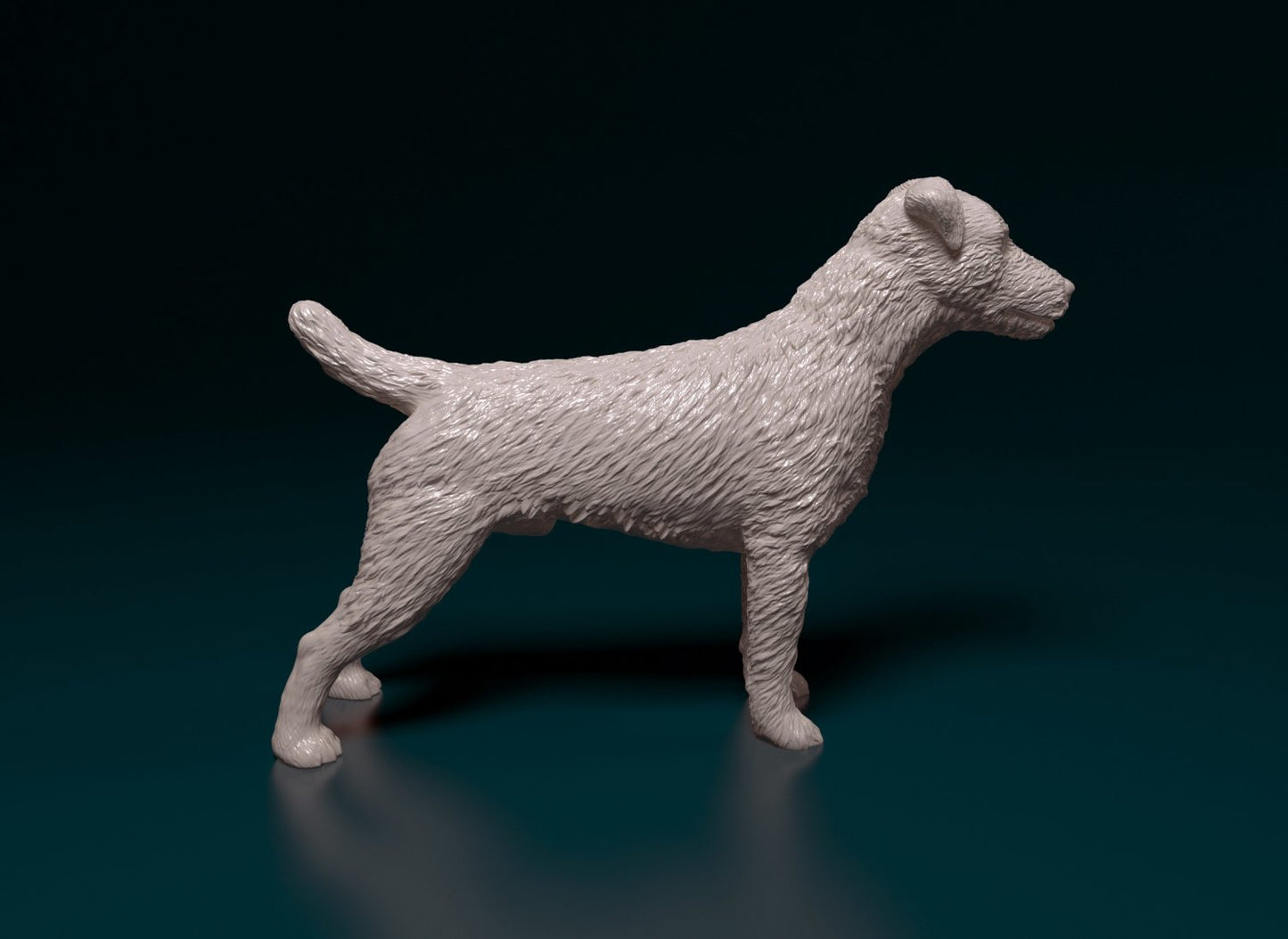 jagdterrier artist resin - white resin ready to prep / paint ALL SCALES