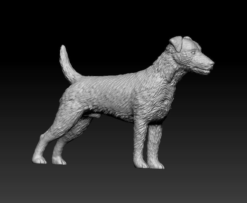 jagdterrier artist resin - white resin ready to prep / paint ALL SCALES
