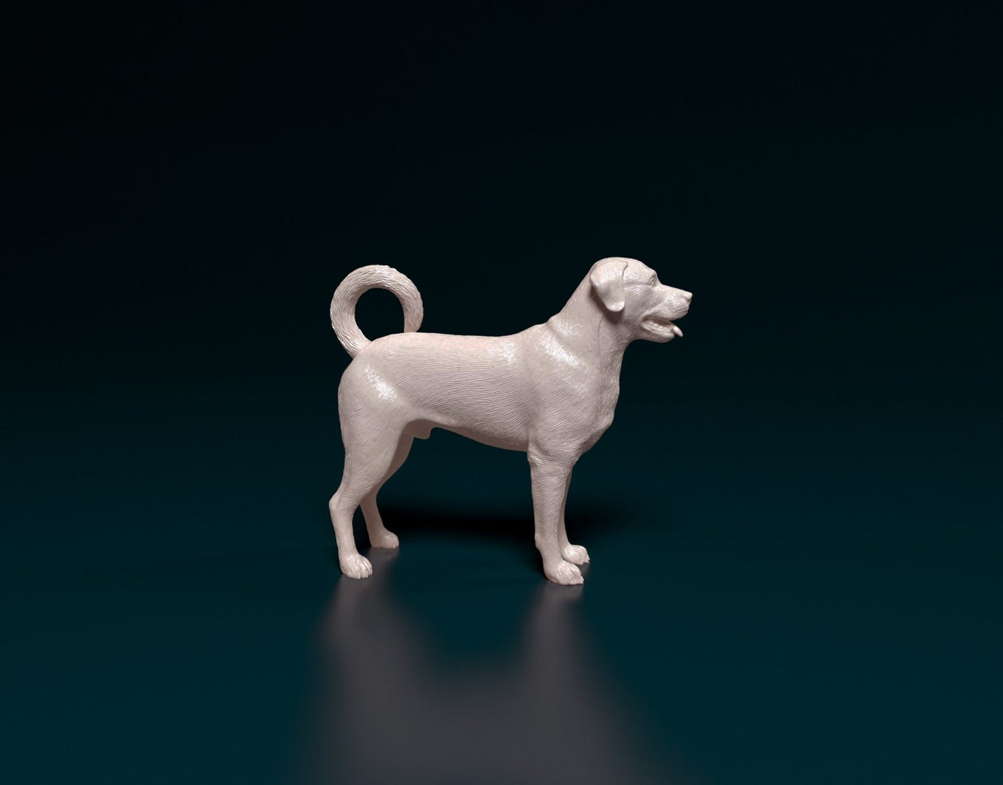 Lab cross rottie artist resin - white resin ready to prep / paint ALL SCALES