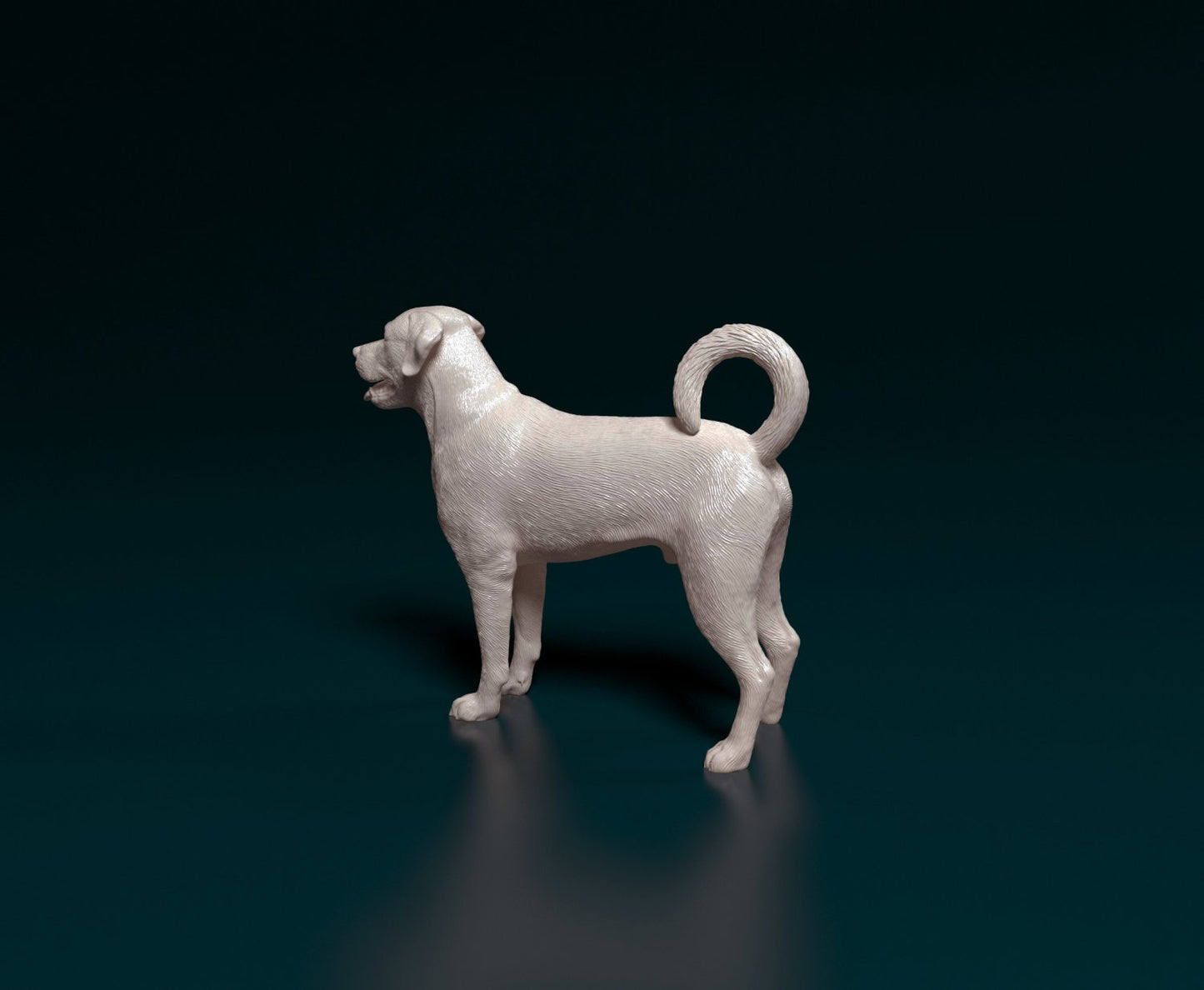 Lab cross rottie artist resin - white resin ready to prep / paint ALL SCALES
