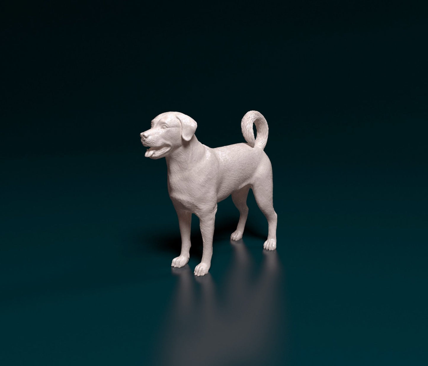 Lab cross rottie artist resin - white resin ready to prep / paint ALL SCALES