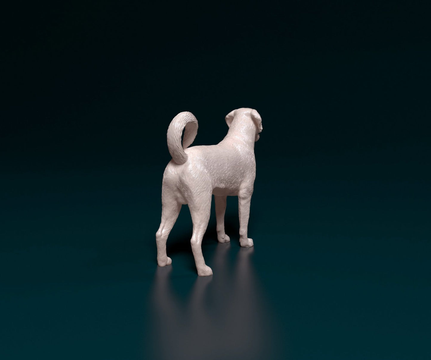 Lab cross rottie artist resin - white resin ready to prep / paint ALL SCALES