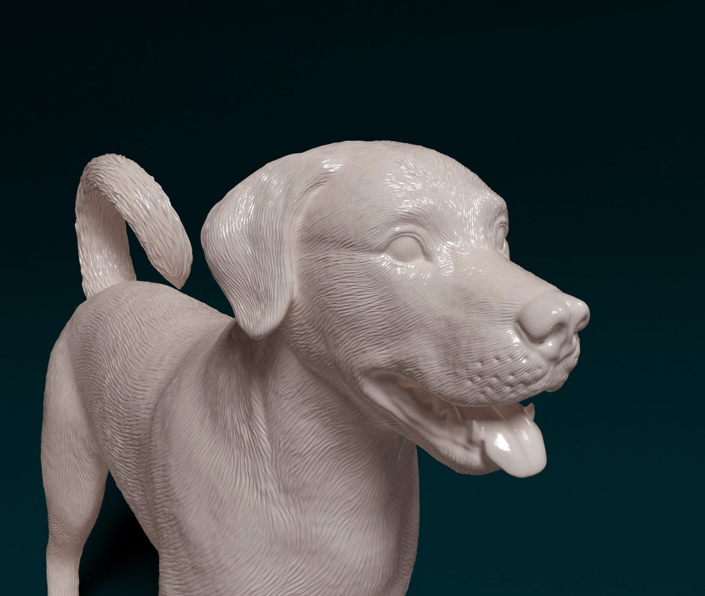 Lab cross rottie artist resin - white resin ready to prep / paint ALL SCALES