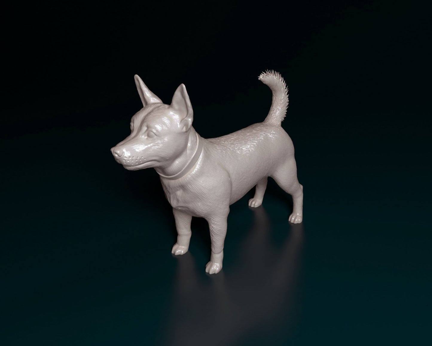 Lancashire heeler artist resin - white resin ready to prep / paint ALL SCALES