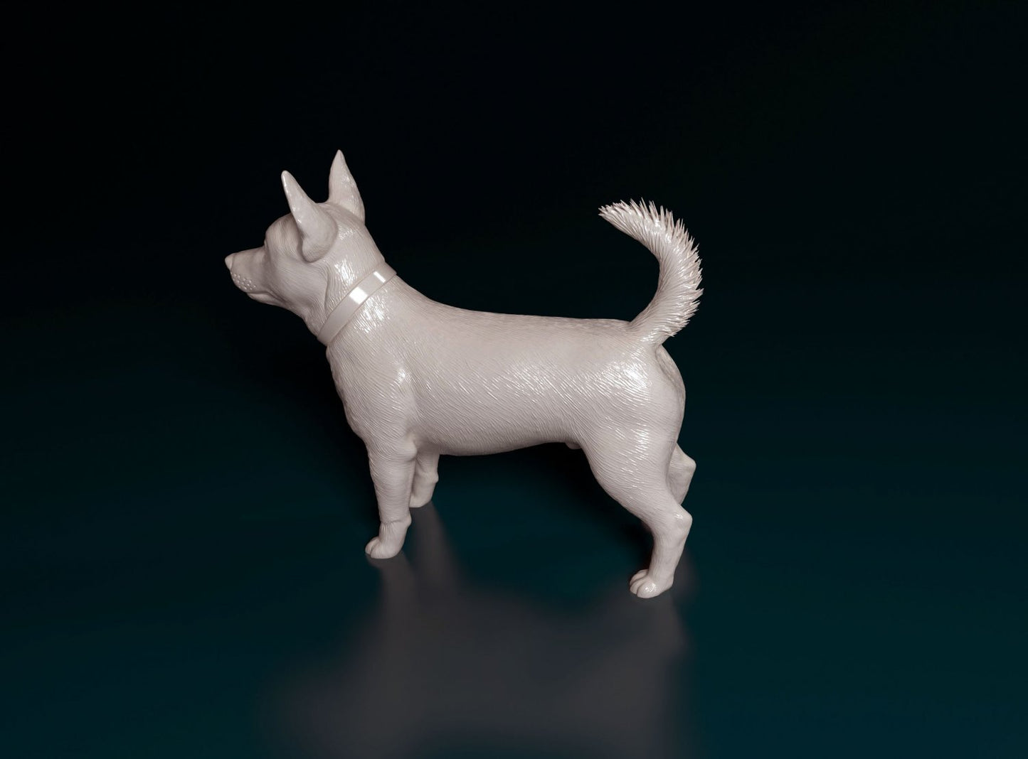 Lancashire heeler artist resin - white resin ready to prep / paint ALL SCALES