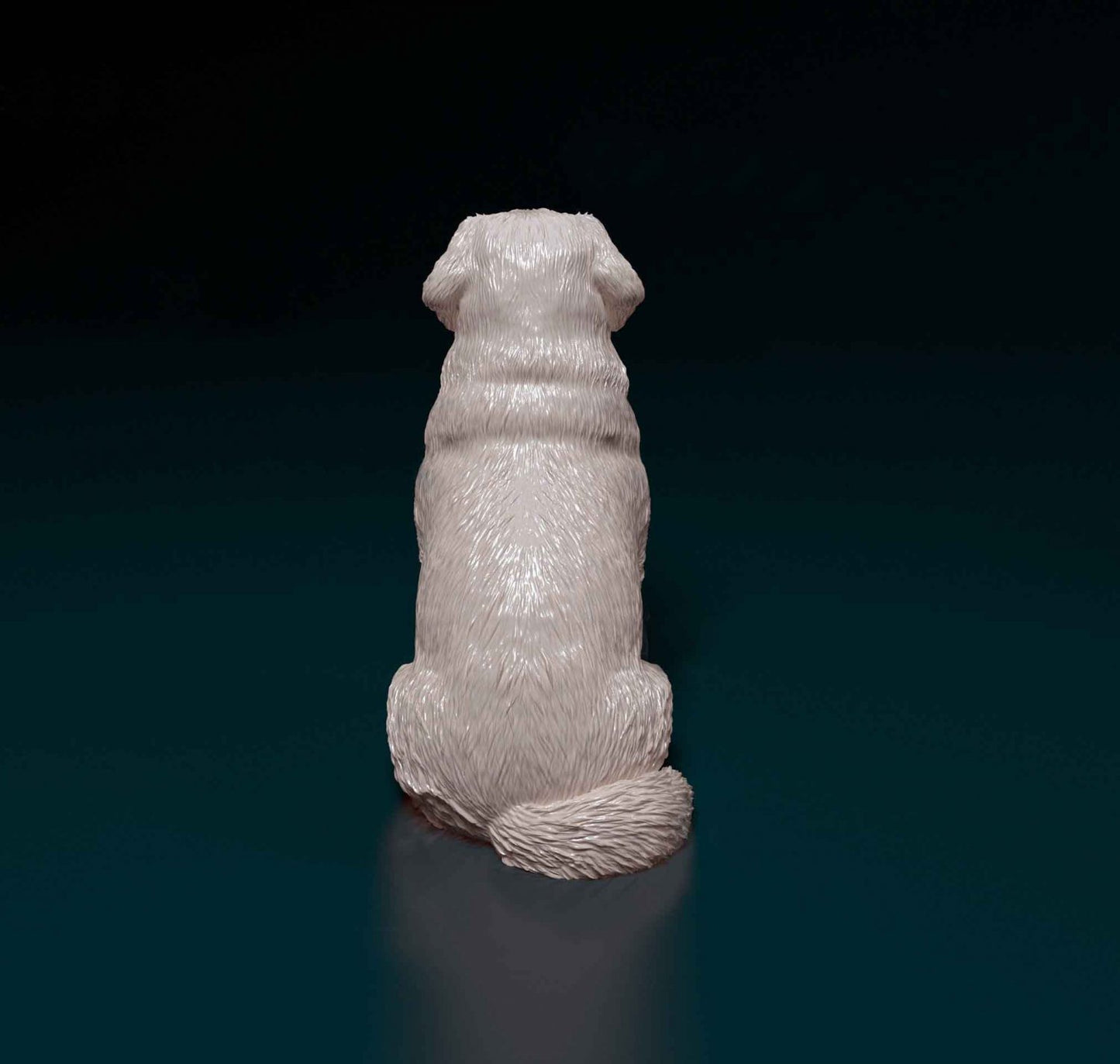 Leonberger puppy artist resin - white resin ready to prep / paint ALL SCALES