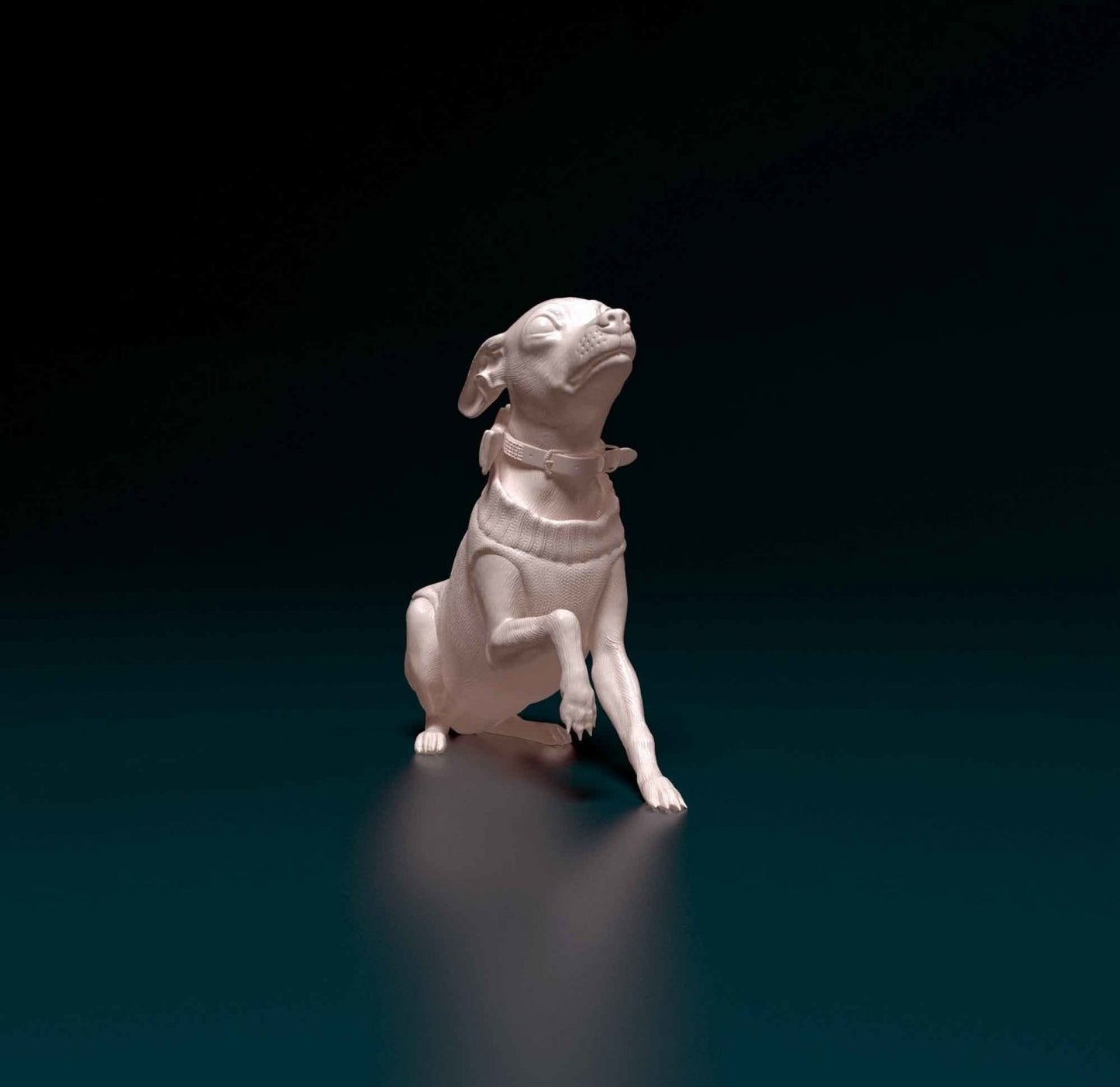 Minature Pinscher artist resin - white resin ready to prep / paint ALL SCALES