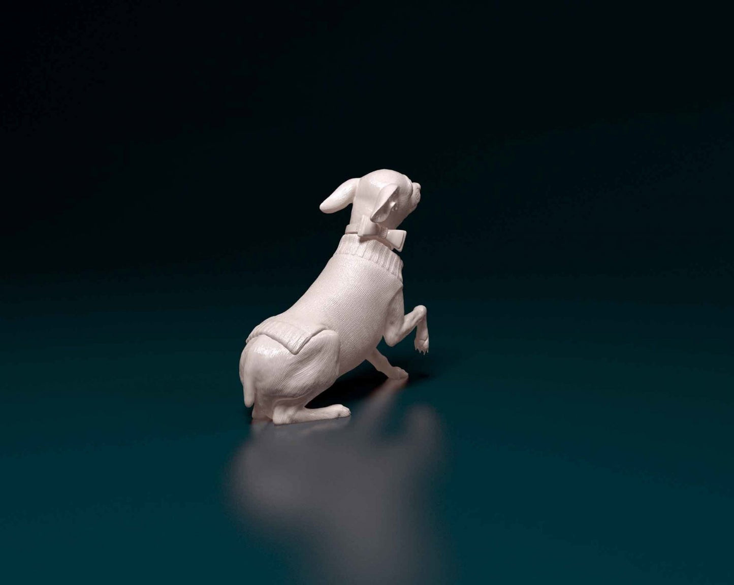 Minature Pinscher artist resin - white resin ready to prep / paint ALL SCALES