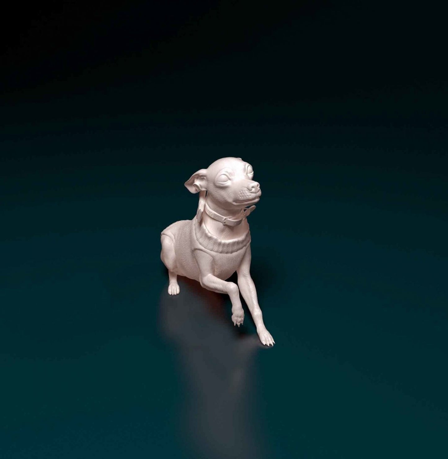Minature Pinscher artist resin - white resin ready to prep / paint ALL SCALES
