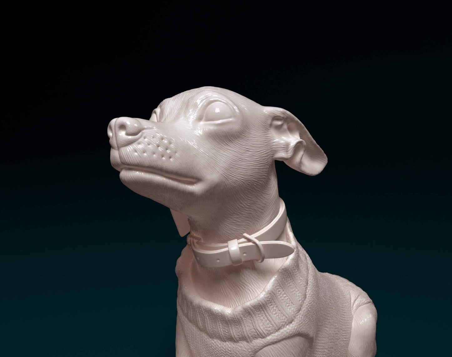 Minature Pinscher artist resin - white resin ready to prep / paint ALL SCALES
