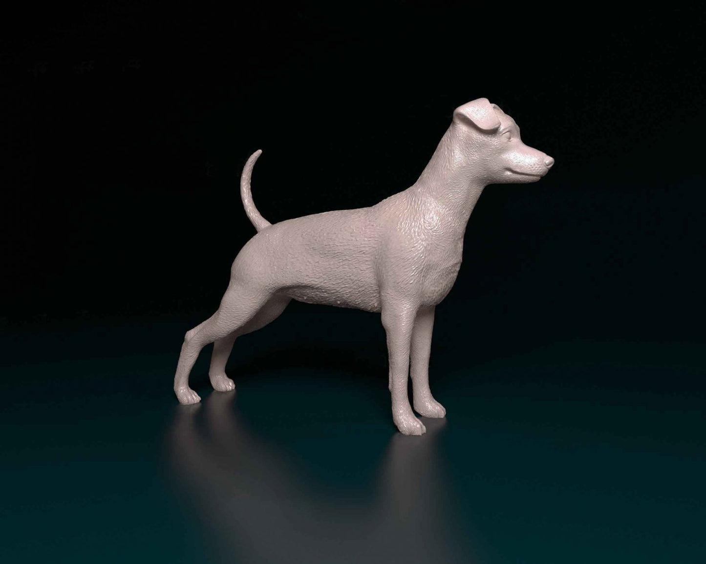 Minature Pinscher artist resin - white resin ready to prep / paint ALL SCALES