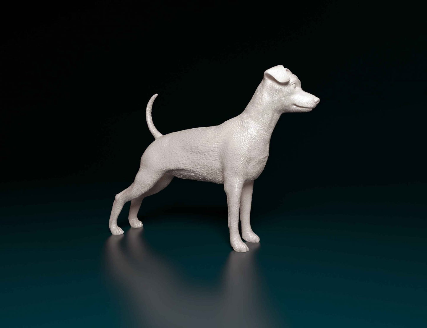 Minature Pinscher artist resin - white resin ready to prep / paint ALL SCALES