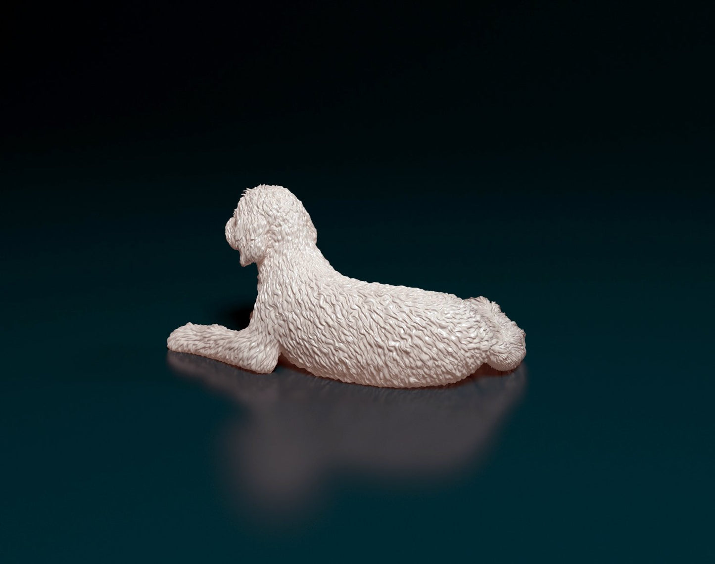 Old english sheepdog artist resin - white resin ready to prep / paint ALL SCALES