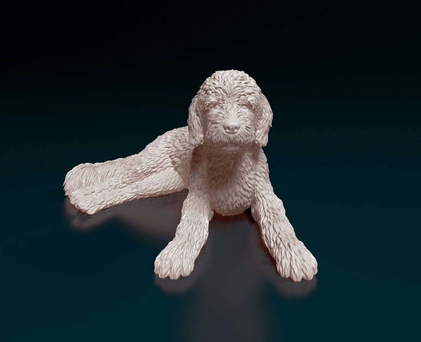 Old english sheepdog artist resin - white resin ready to prep / paint ALL SCALES