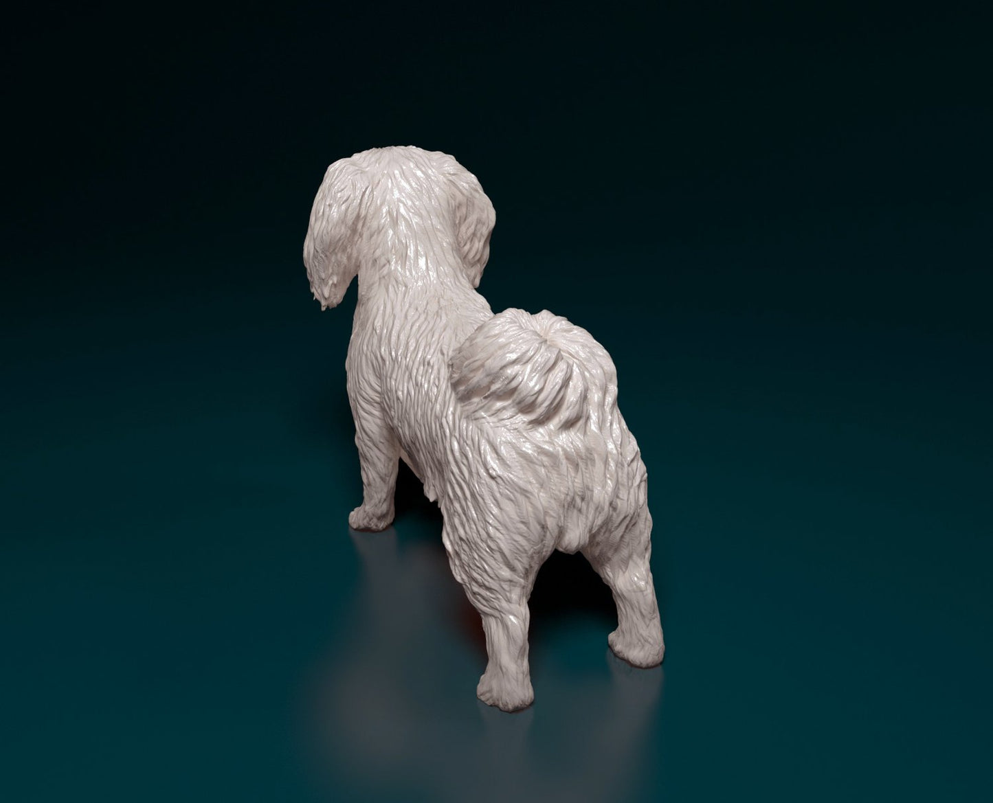 Pekingese artist resin - white resin ready to prep / paint ALL SCALES