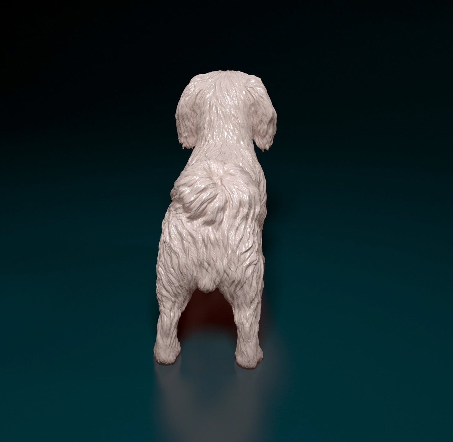 Pekingese artist resin - white resin ready to prep / paint ALL SCALES