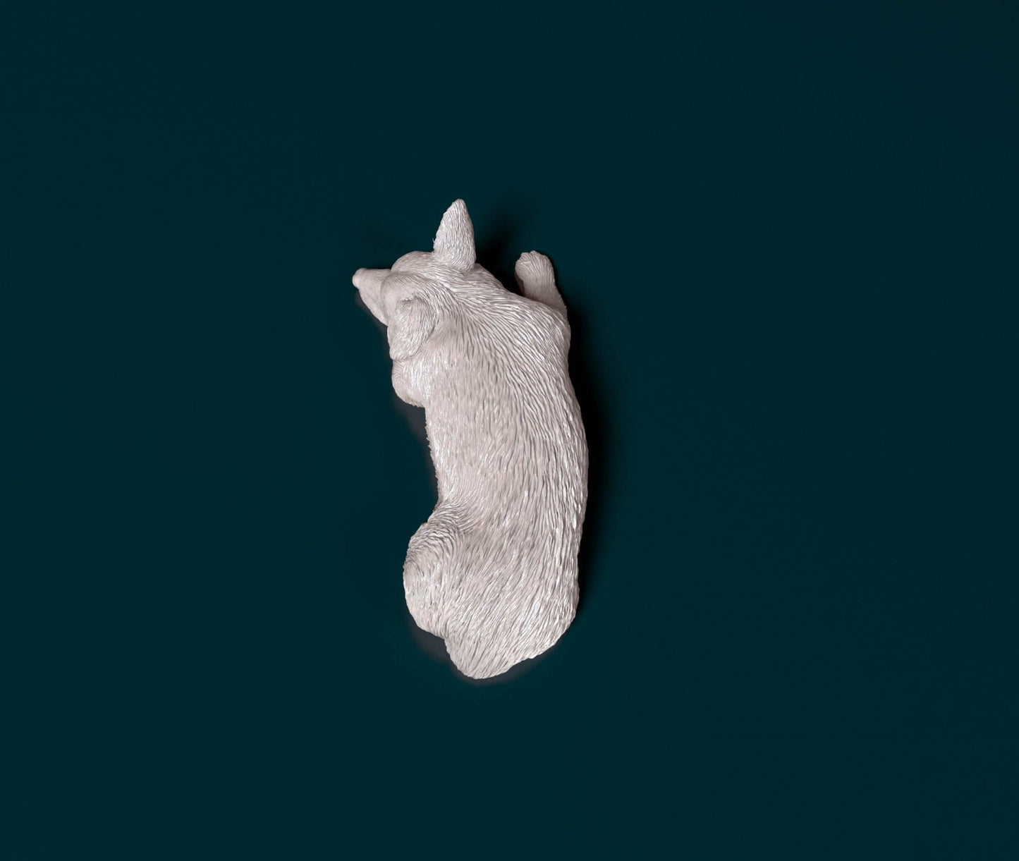 Pembroke welsh corgi artist resin - white resin ready to prep / paint ALL SCALES