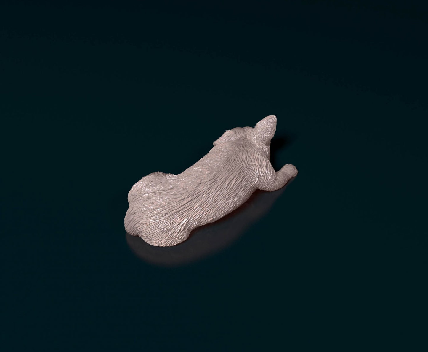 Pembroke welsh corgi artist resin - white resin ready to prep / paint ALL SCALES