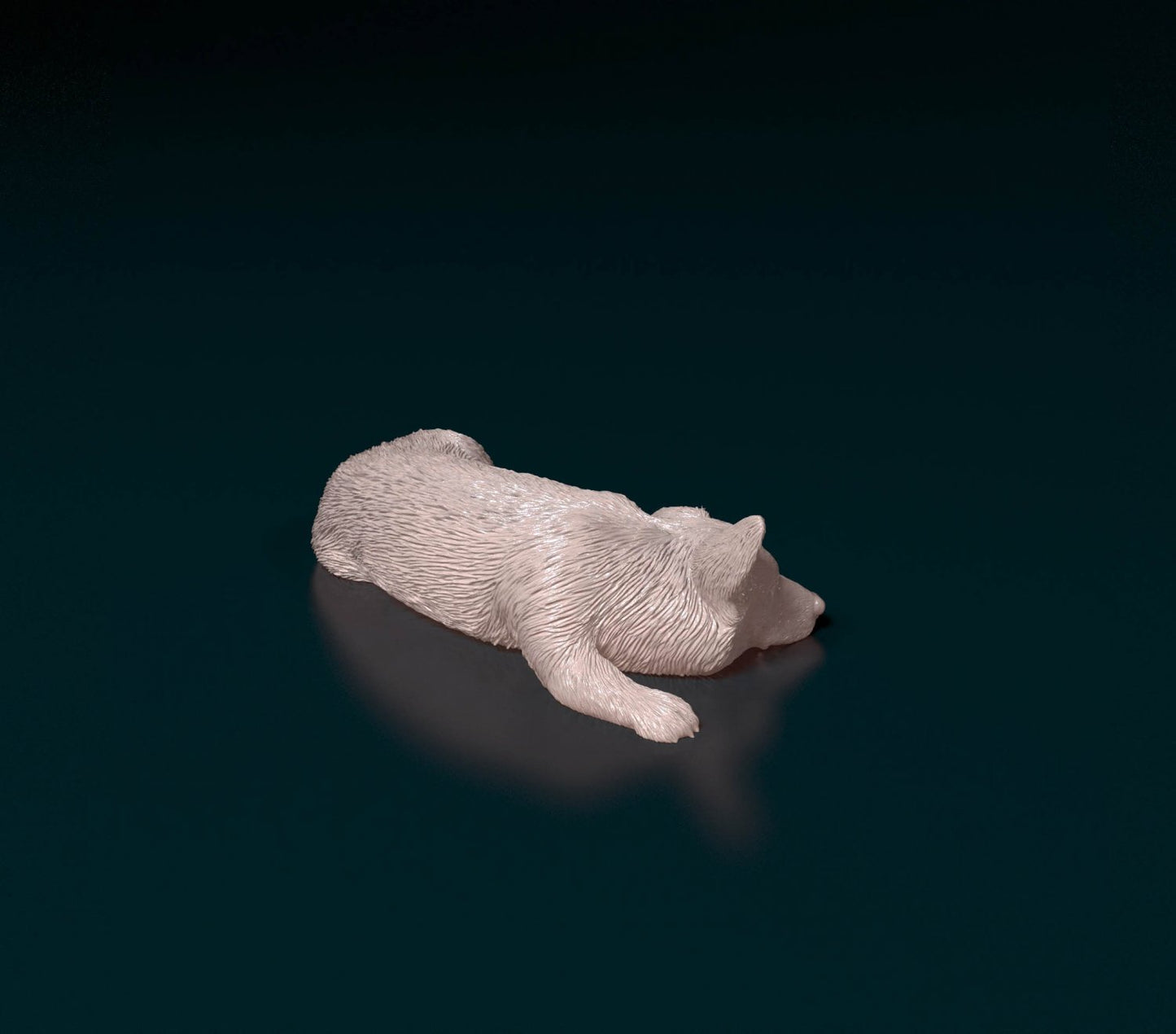 Pembroke welsh corgi artist resin - white resin ready to prep / paint ALL SCALES