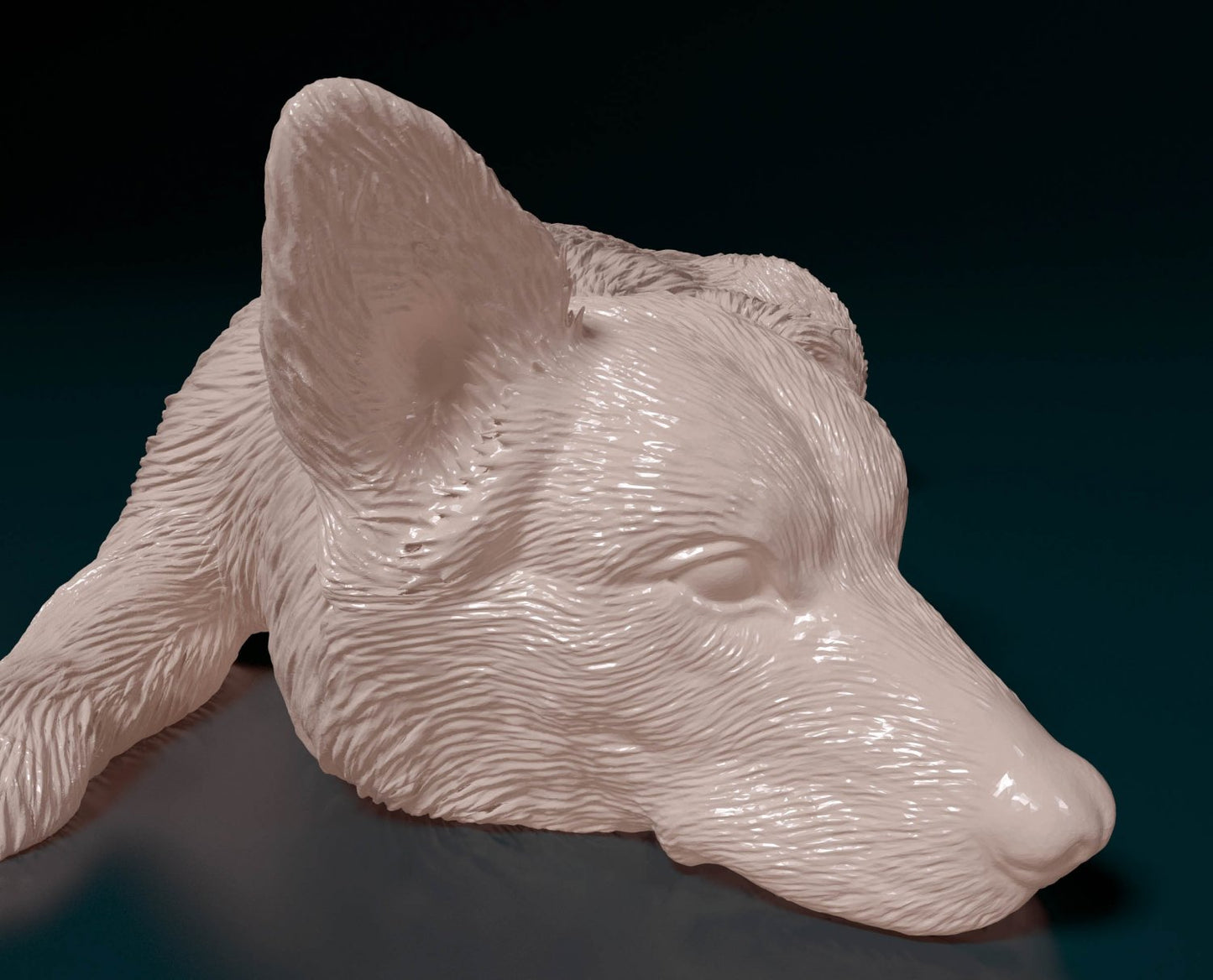 Pembroke welsh corgi artist resin - white resin ready to prep / paint ALL SCALES